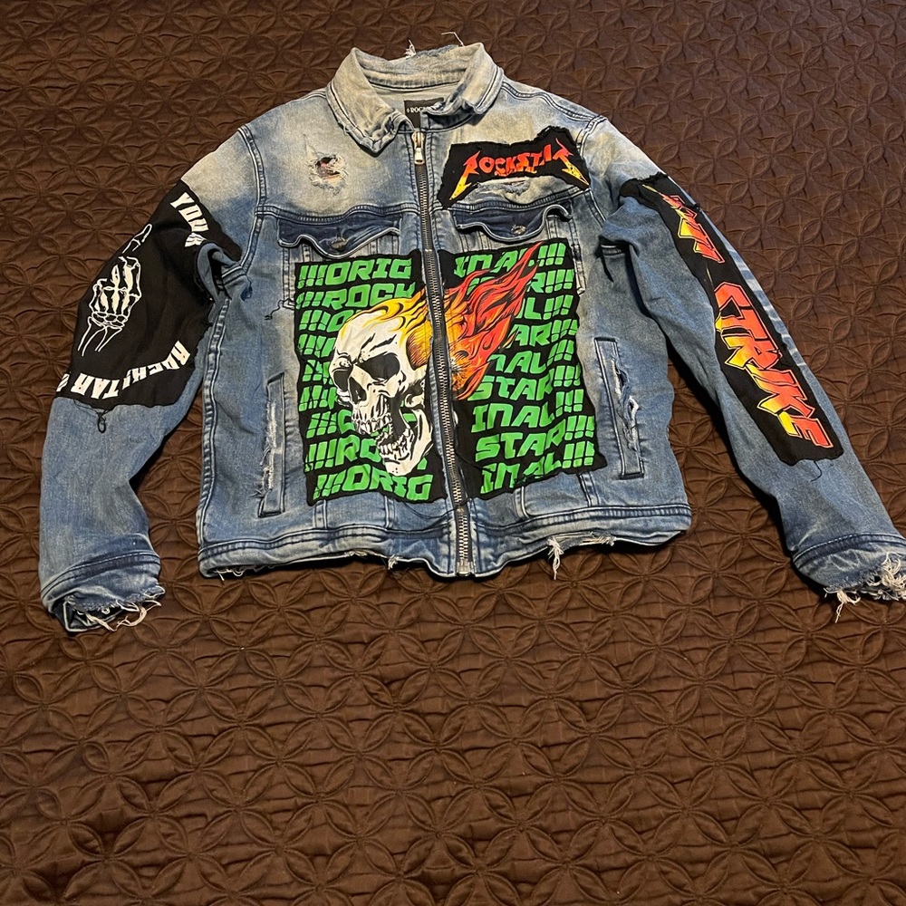 Exclusive Rockstar Denim Jacket High Rise Fit